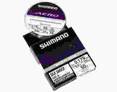 SHIMANO Aero Slick Shock Fluo ld 50m 0.132mm 1.72kg Grey AERSSFRH50132