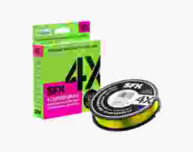 SUFIX pītā aukla SFX 4X Braid Hot Yellow 135m 0.128mm 5.5kg SFX4B128Y150Y
