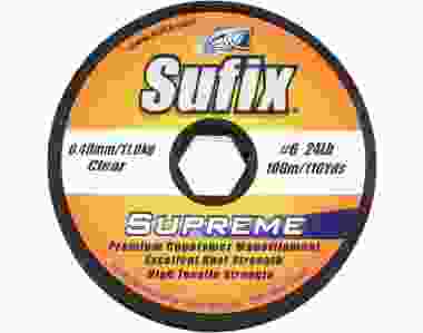 SUFIX monofīlā aukla Supreme Clear 100m 0.28mm 5.8kg DS1SU028024A9S